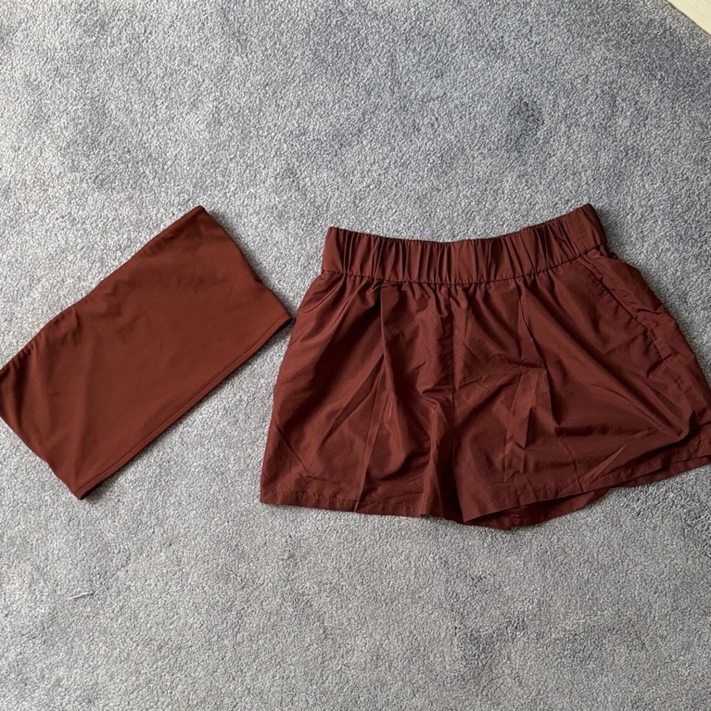 Express Women's Athletic Shorts in Brown